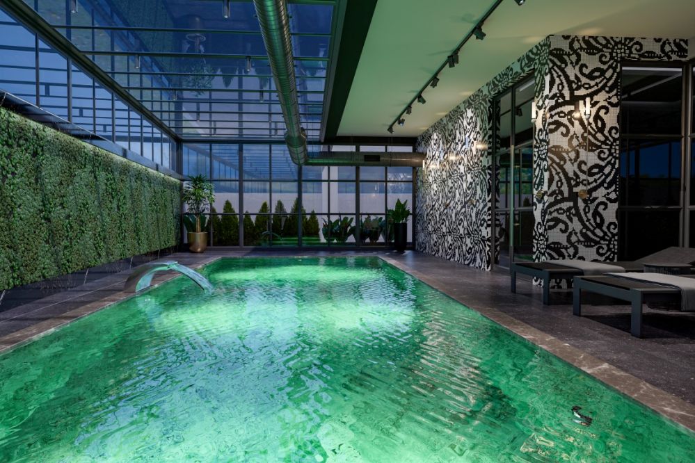 Heated indoor swimming pool and relaxation zones ensuring maximum comfort all year round.Modern Apartments within Walking Distance to Kleopatra Beach