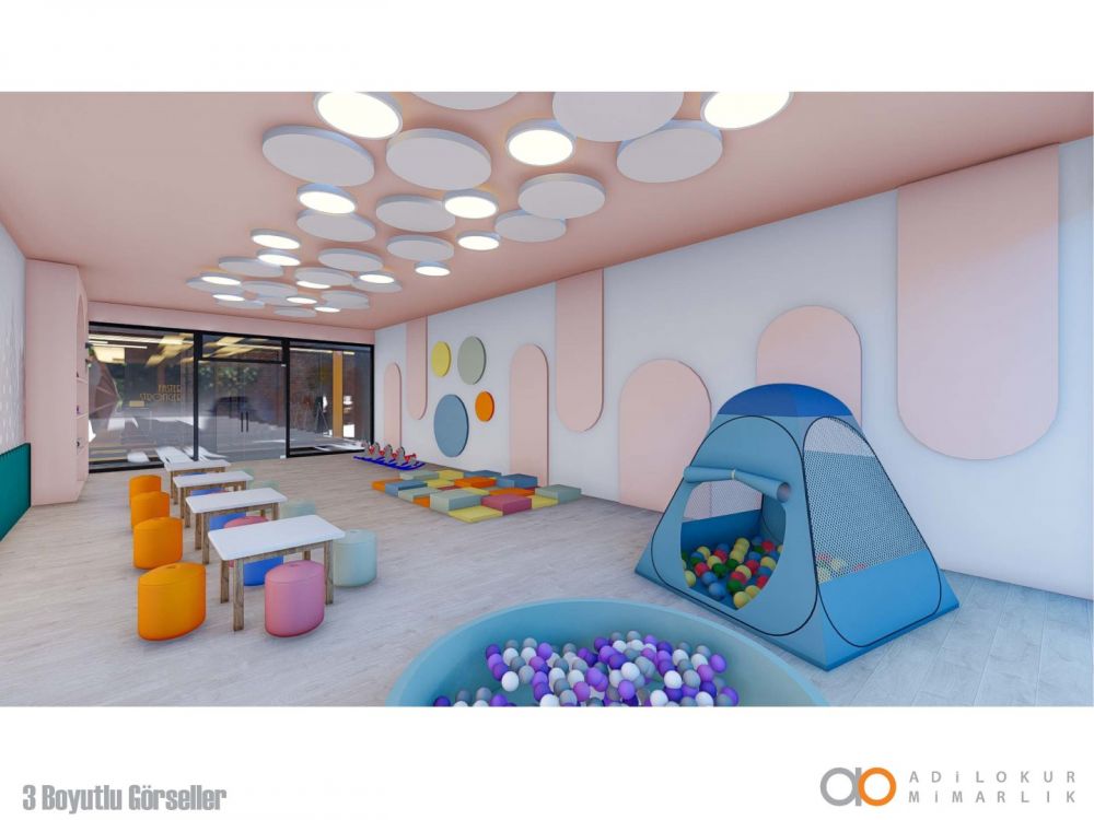 Современная детская зона активности, созданная в обучающем и развлекательном формате.Современный жилой комплекс с привлекательными инвестиционными возможностями в Демирташе, Аланья