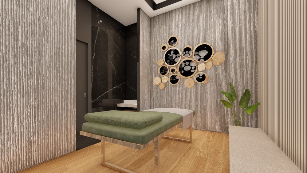 Spa alanı, hamam ve dinlenme odalarıyla tam donanımlı sosyal tesis.Alanya Mahmutlar'da Denize Sıfır ve Merkeze Yakın Yeni Ultra Lüks Konut Projesi