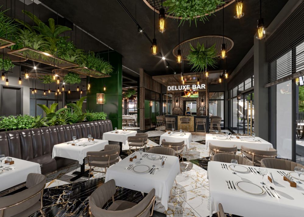 Modern restaurant and social spaces for a resort-style daily life.Luxury Apartments in Avsallar – Modern Residence for Smart Investors