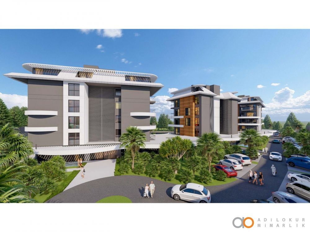 Современные здания с частной парковкой и просторным двором.Современные апартаменты класса люкс в Каргыджаке – идеальны для жизни и инвестиций