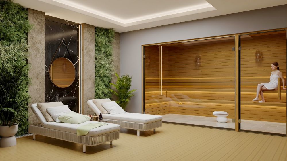 Просторные социальные зоны, подземная парковка и круглосуточная охрана для вашего удобства.Роскошная жизнь и инвестиции в Аланье – Каргыджак