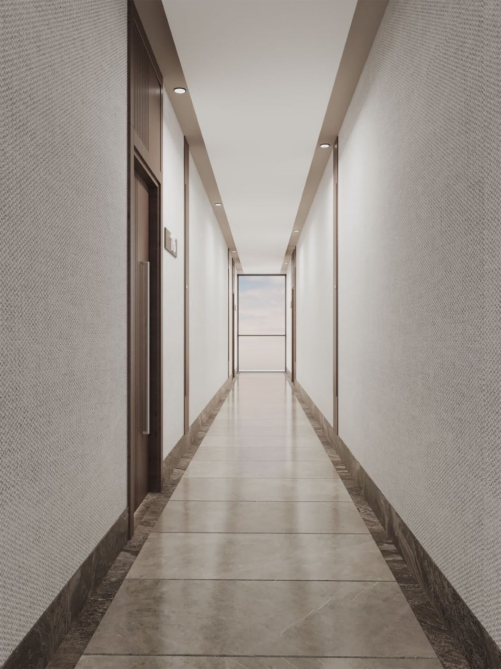 Entrance hall designed with high-quality materials and style.Luxury Living in Oba, Alanya – Residence Permit Eligible 1+1, 2+1, 3+1 & 4+1 Apartments