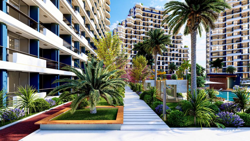 Residence and Villa Project with Large Social Facilities – 500 m from the Beach