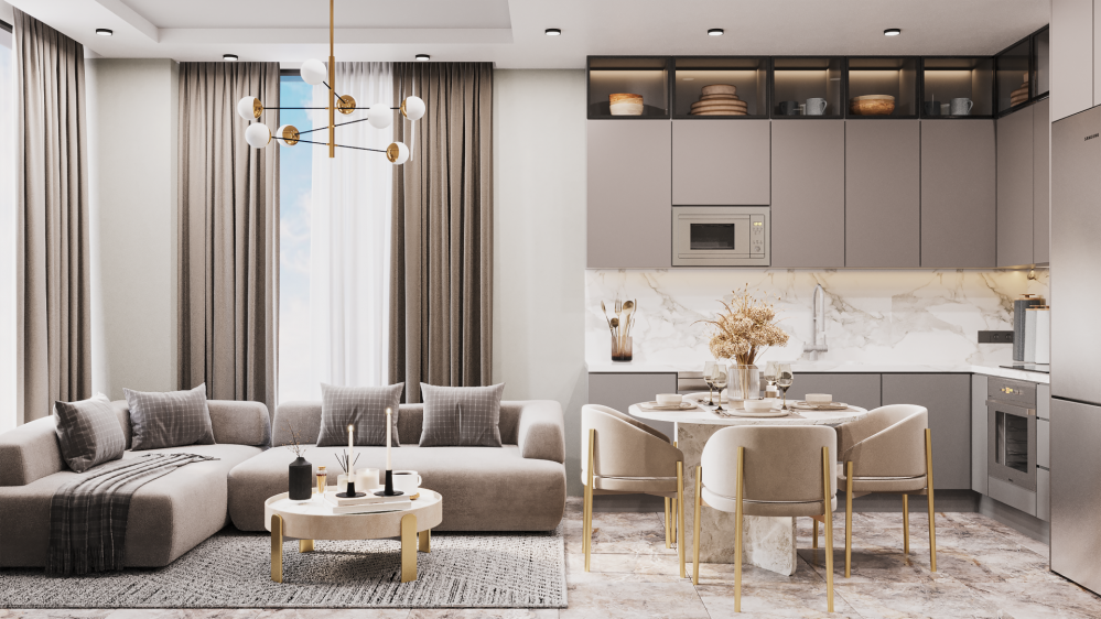 New Residential Project in Oba, Only 280 m from the Sea