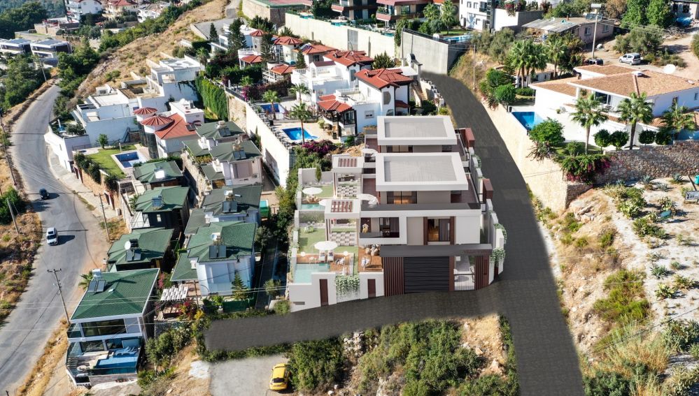 Ultra Luxury 6+1 Sea View Villa for Sale in Alanya Bektas