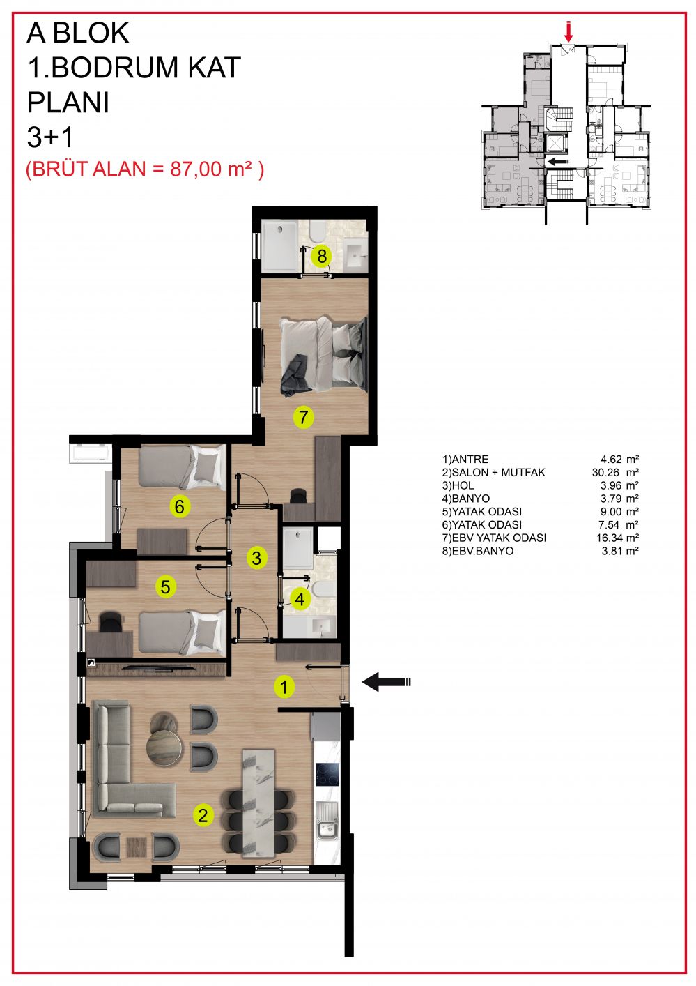 Элитный жилой проект в районе Кепез в Анталии