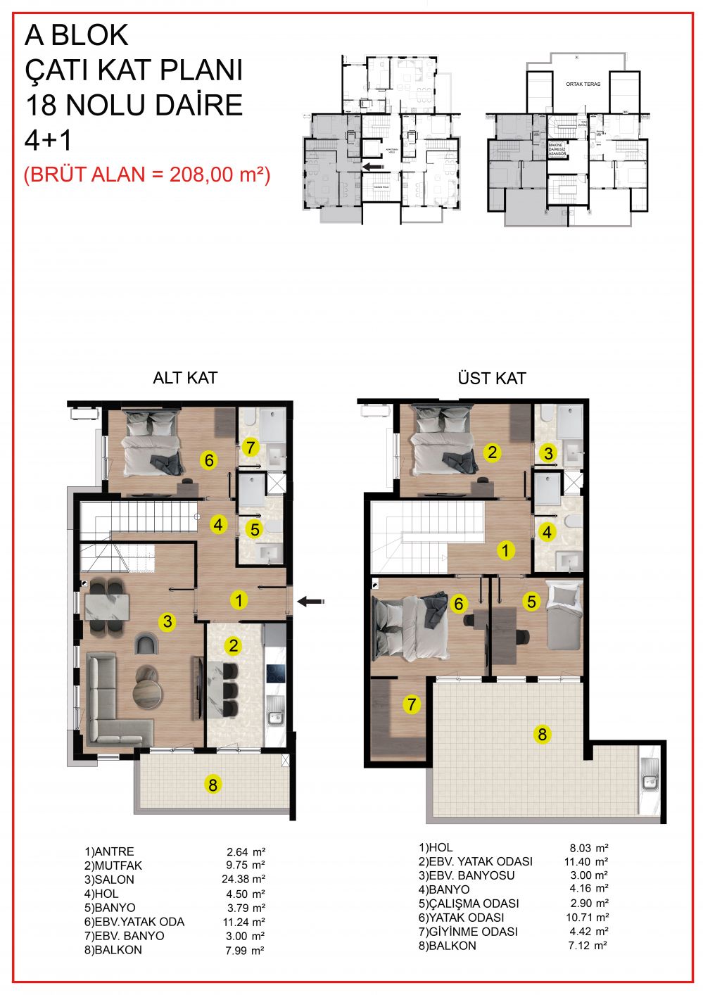 Antalya Kepez Şehir Hastanesi Civarı - Site İçinde Kapalı Otoparklı Sıfır Lüks Daireler