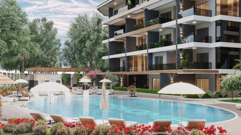 Investment property under construction, from the developer, Oba, Alanya