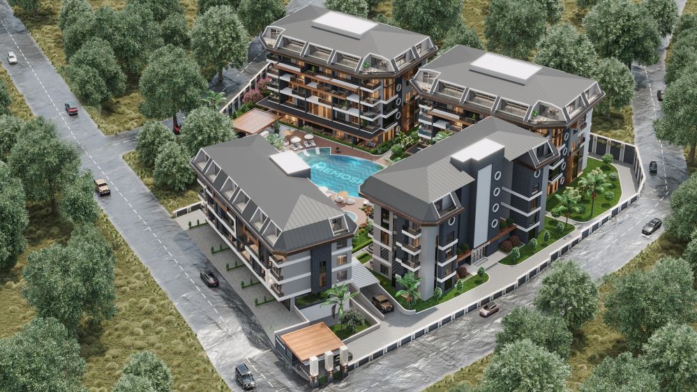 Investment property under construction, from the developer, Oba, Alanya