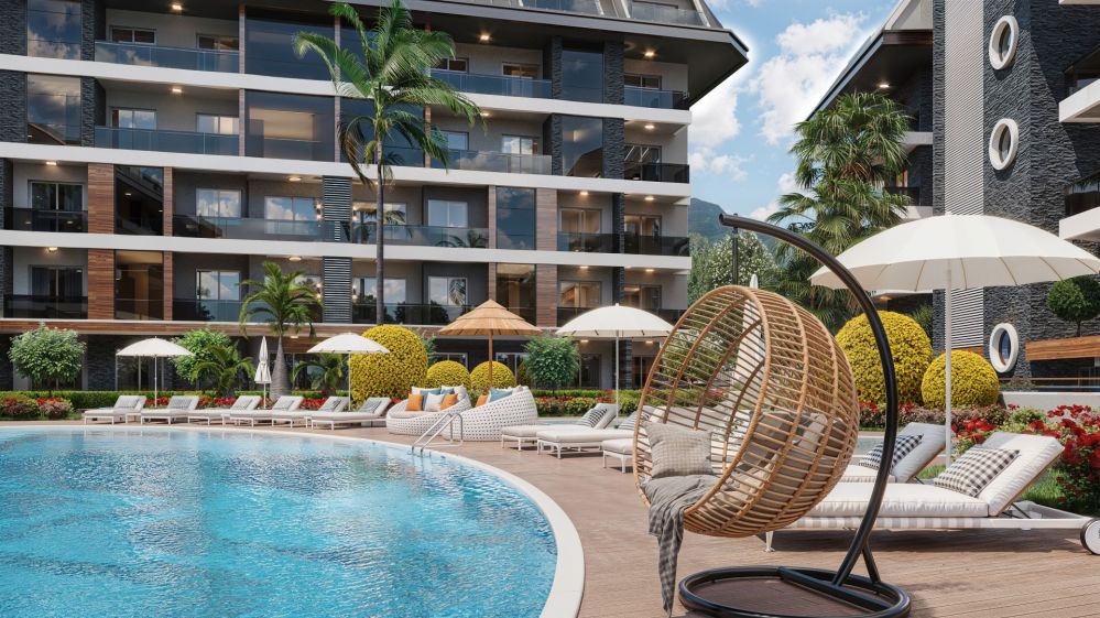 Investment property under construction, from the developer, Oba, Alanya