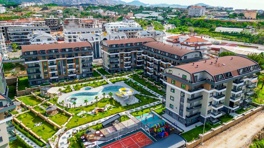 Luxuswohnungen mit Panoramablick auf Meer und Natur in Alanya Oba