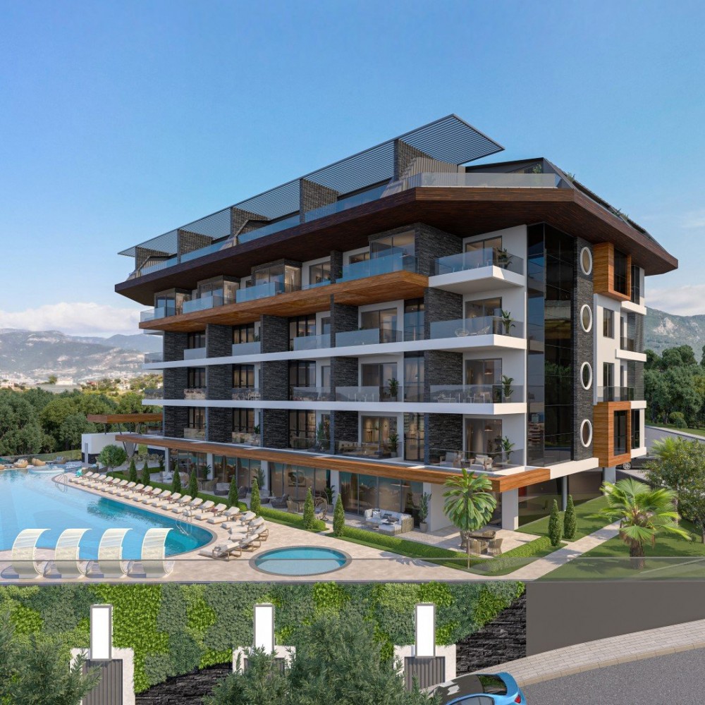 Panoramic Sea View Luxury Smart Home Residence in Kestel, Alanya