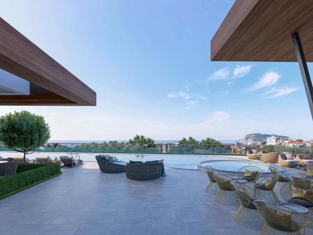 Panoramic Sea View Luxury Smart Home Residence in Kestel, Alanya