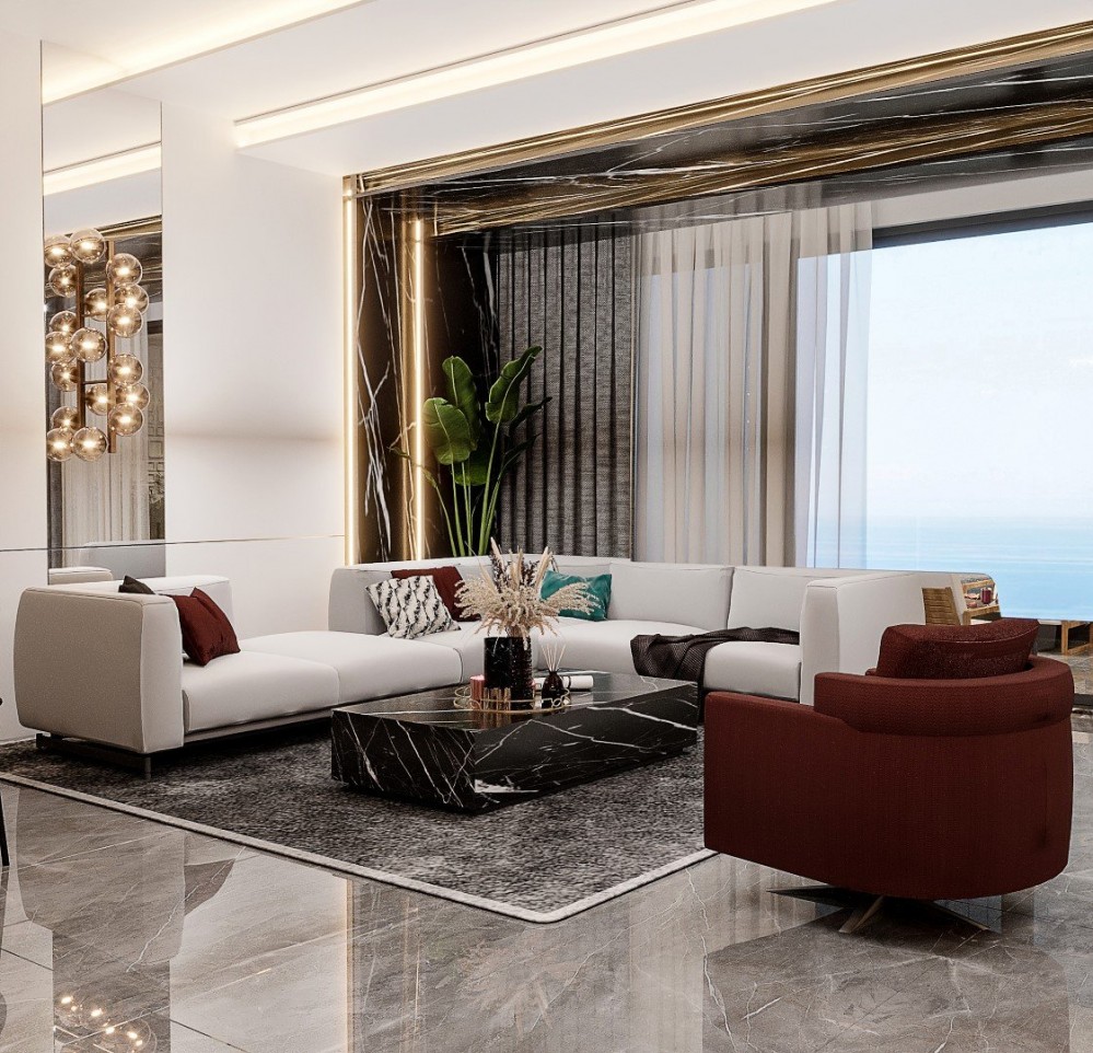 Panoramic Sea View Luxury Smart Home Residence in Kestel, Alanya