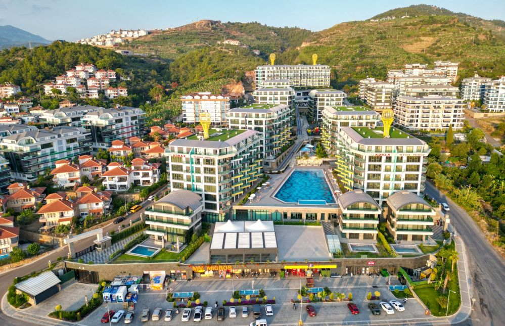 Alanya Kargıcakta Deniz Manzaralı Ultra Lüks Konut Projesi