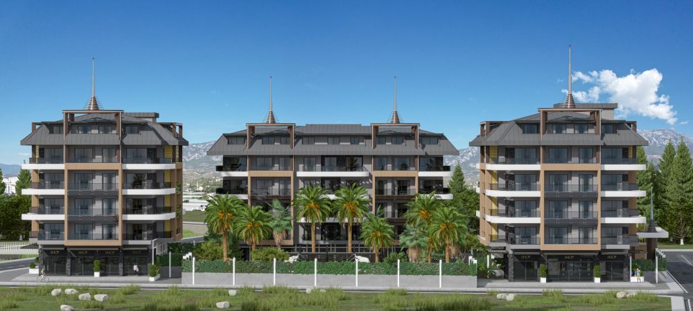 Alanya Kargıcakta Deniz Manzaralı Ultra Lüks Konut Projesi
