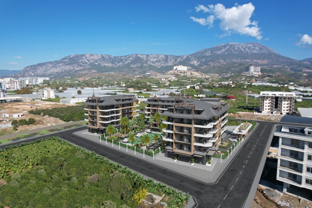 Alanya Kargıcakta Deniz Manzaralı Ultra Lüks Konut Projesi