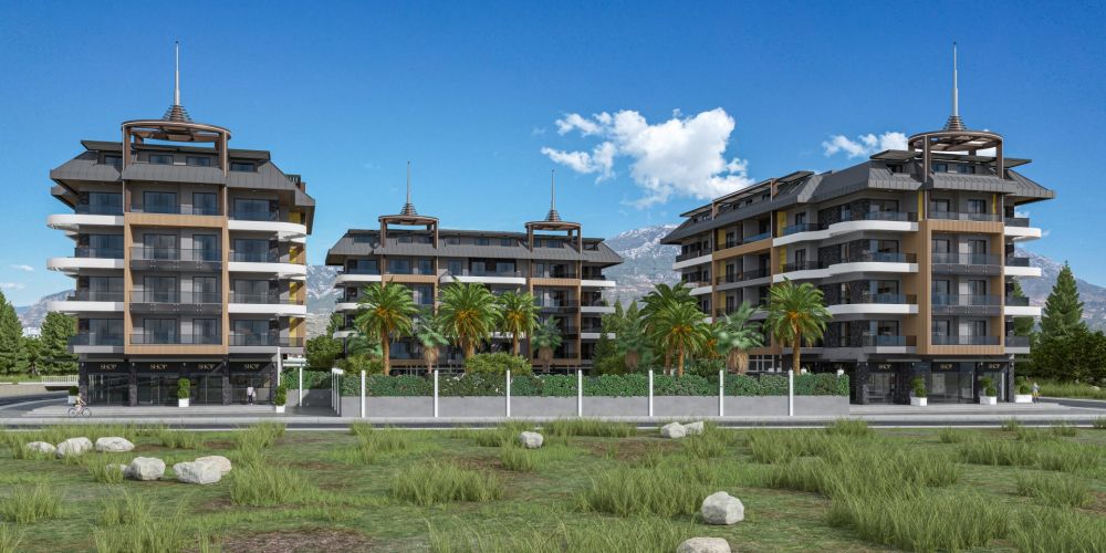 Alanya Kargıcakta Deniz Manzaralı Ultra Lüks Konut Projesi