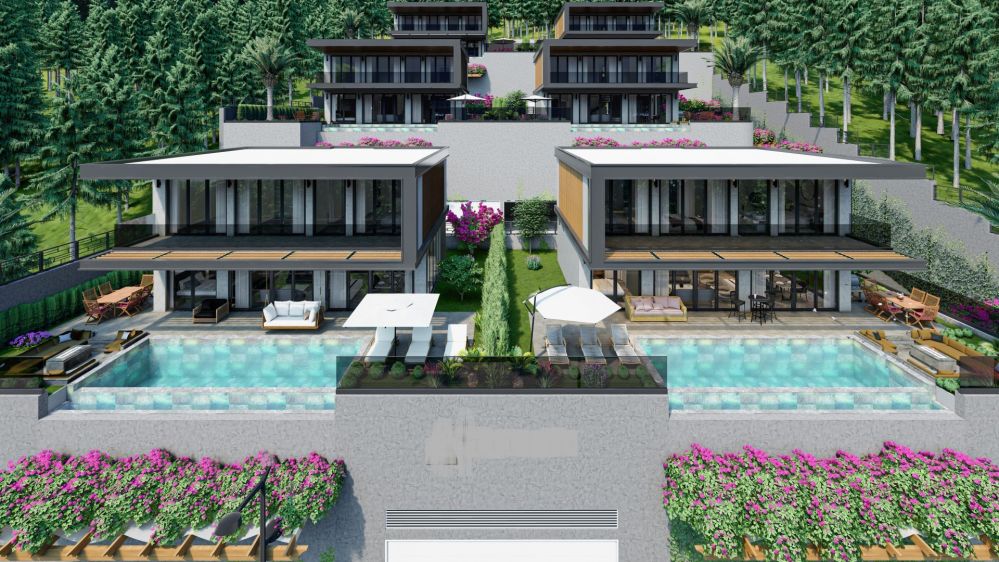 Alanya Bektaş'ta Ultra Lüks Deniz Manzaralı Villa