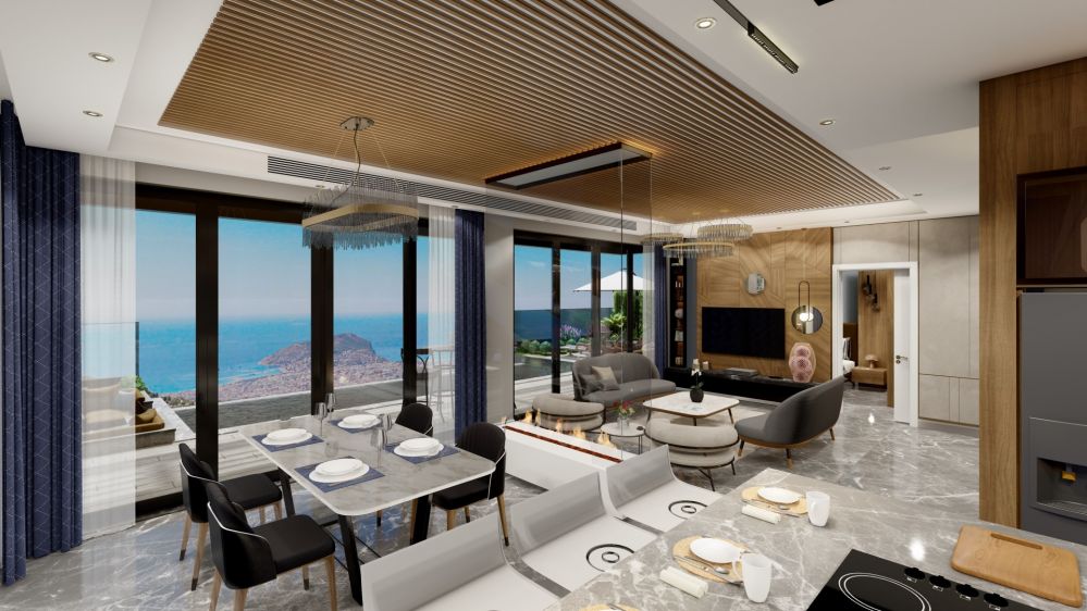 Luxury Smart-Home Villas with Private Pool and Panoramic Views in Alanya Tepe