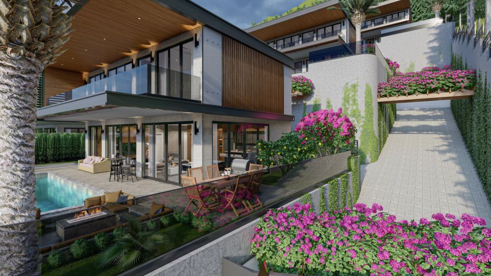 Alanya Bektaş'ta Ultra Lüks Deniz Manzaralı Villa