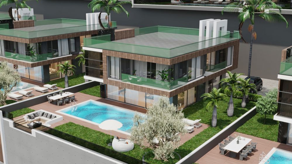 Alanya Tepe'de Ultra Lüks Deniz Manzaralı Villa