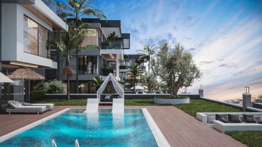 Alanya Tepe'de Ultra Lüks Deniz Manzaralı Villa